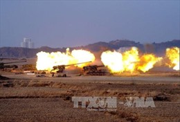 Tăng thiết giáp Triều Tiên giảm quy mô cuộc thi bắn đạn thật